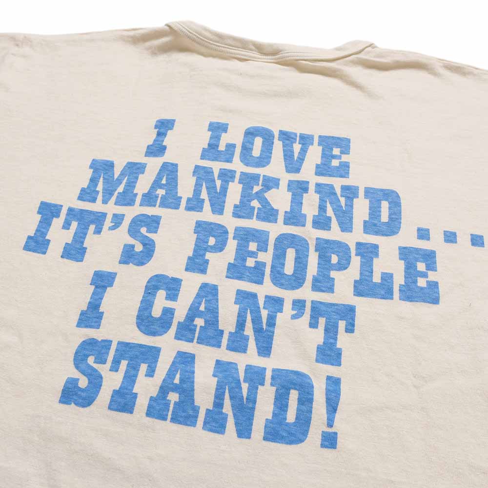 WAREHOUSE - S/S T-SHIRT - LOVE MANKIND... - LINUS - YP126S-4