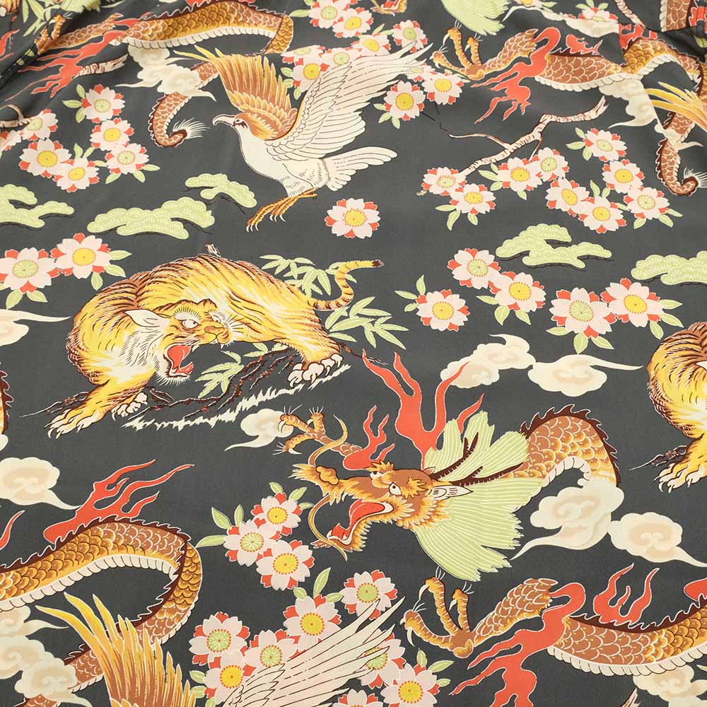 SUN SURF - L/S RAYON HAWAIIAN SHIRT - THE TRIANGULAR FIGHT - SS29404