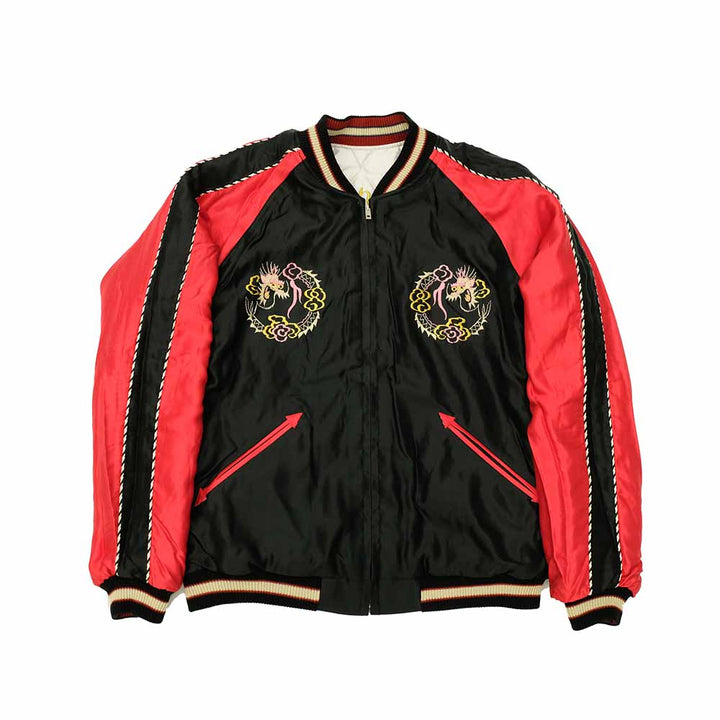 TAILOR TOYO - Acetate Quilted Souvenir Jacket - LANDSCAPE × DUELLING DRAGONS - TT15543-190