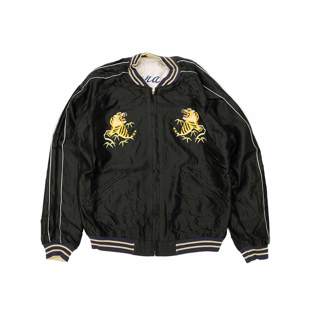 TAILOR TOYO - Acetate Souvenir Jacket - RED EAGLE x TIGER HEAD - TT15542-190
