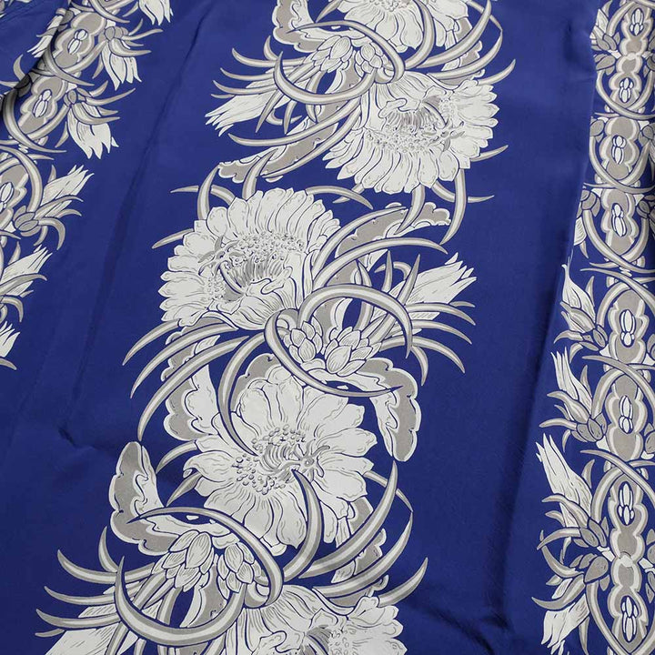 SUN SURF - L/S RAYON HAWAIIAN SHIRT - NIGHT BLOOMING CEREUS BORDER - SS29602
