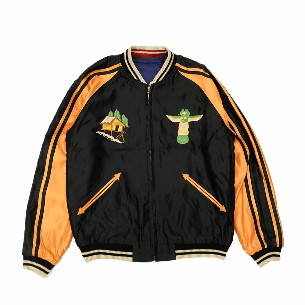 TAILOR TOYO - Acetate Souvenir Jacket - ALASKAN EAGLE × DOG SLED - TT15790-128