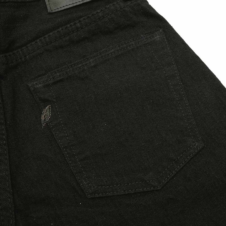 Pure Blue Japan Lot.TCD-005-BK 14oz Teacore Black Denim Selvedge Jeans TCD-005-BK