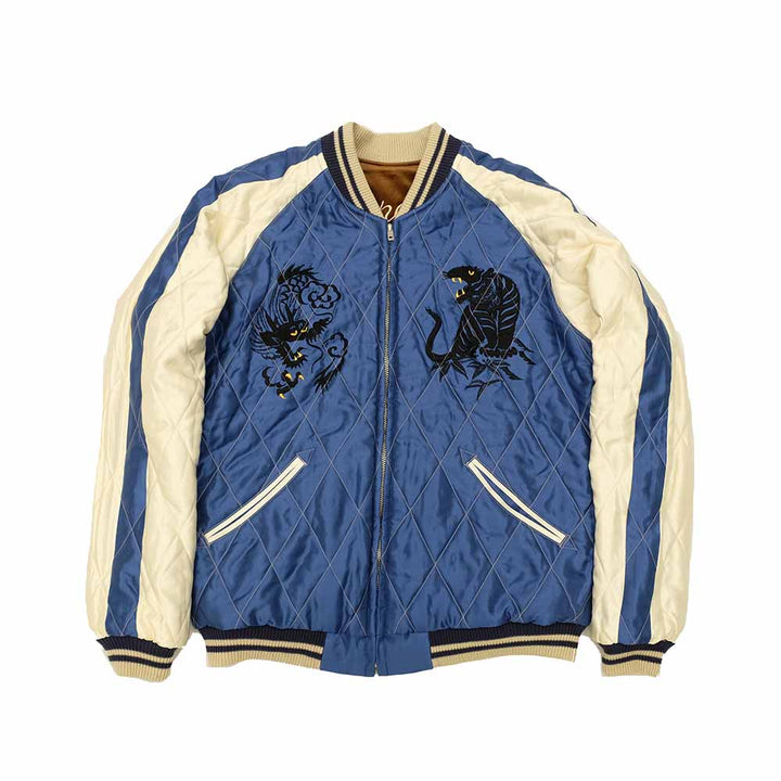 TAILOR TOYO - Velveteen Souvenir Jacket - WHITE DRAGON × BLACK EAGLE - TT15792-138