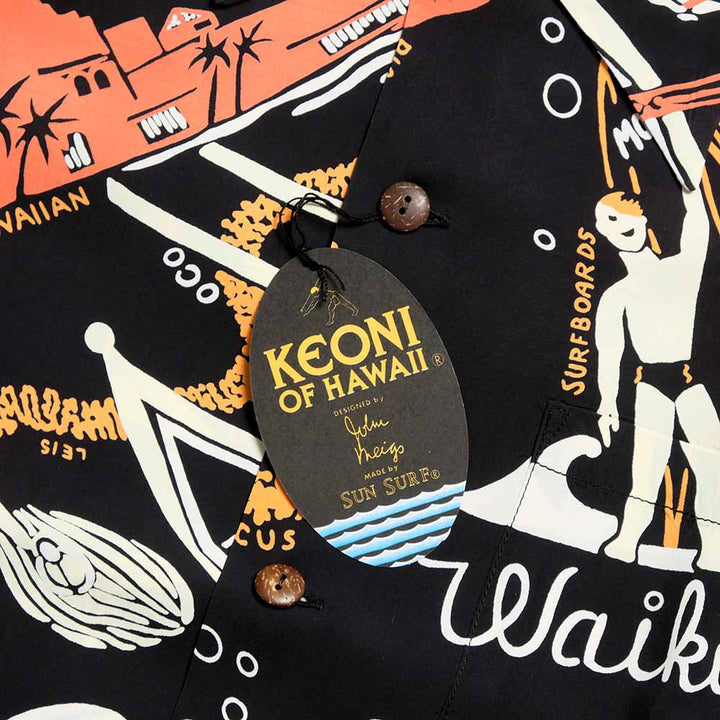 SUN SURF - KEONI OF HAWAII - WAIKIKI SAND - by JOHN MEIGS - SS39741