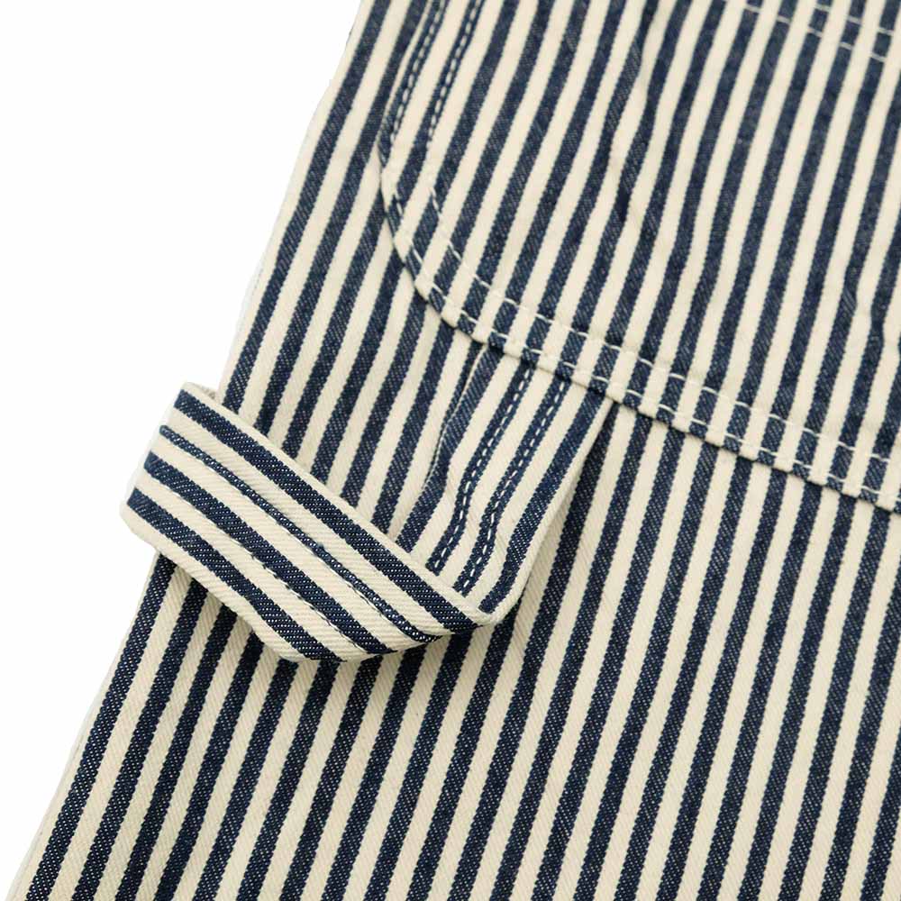 SUGAR CANE - 11oz. HICKORY STRIPE WORK SHORTS - SC52566