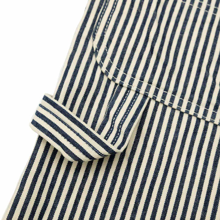 SUGAR CANE - 11oz. HICKORY STRIPE WORK SHORTS - SC52566