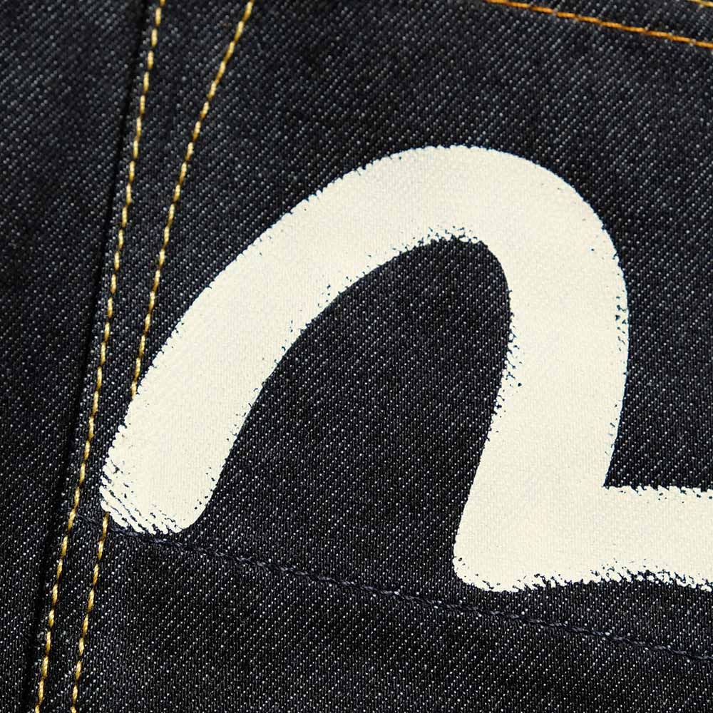 EVISU - #2017 - Ecru Seagull Print Taper Fit Jeans - 5JE1250