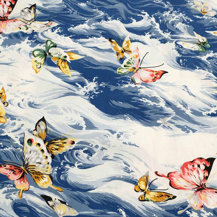 SUN SURF - S/S RAYON HAWAIIAN SHIRT - BUTTERFLY SPLASH - SS39627