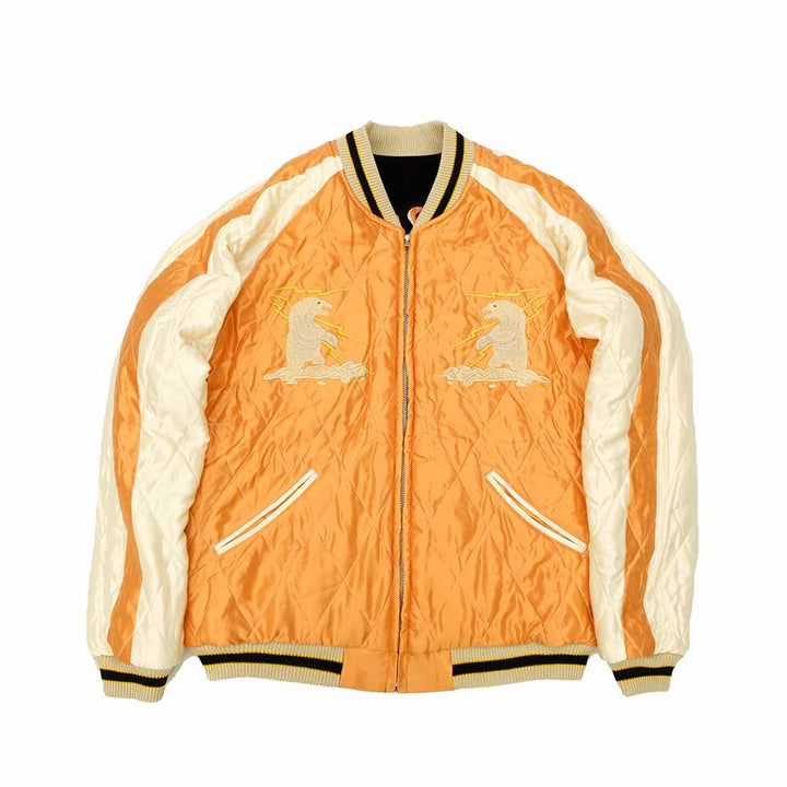 TAILOR TOYO - Velveteen Souvenir Jacket - POLAR BEAR x ALASKA MAP - TT15792-119