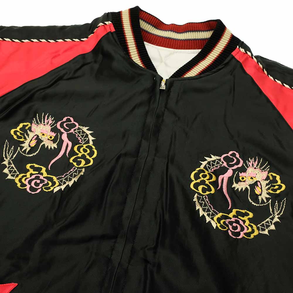 TAILOR TOYO - Acetate Quilted Souvenir Jacket - LANDSCAPE × DUELLING DRAGONS - TT15543-190