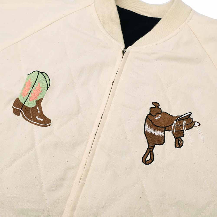 WESTOVERALLS - DENIM SOUVENR JACKET - WOVT-JK01-BW