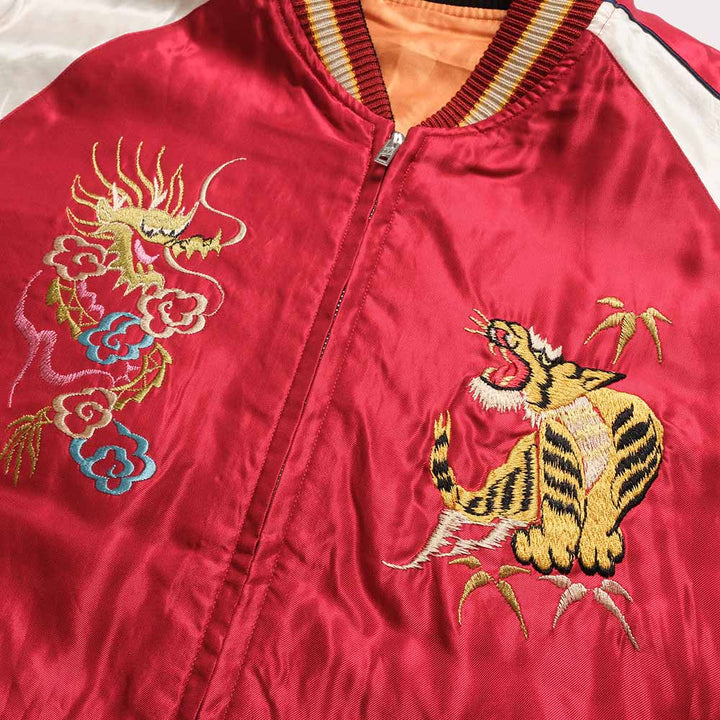 TAILOR TOYO - Acetate Souvenir Jacket - BLACK EAGLE x DRAGON HEAD - TT15972-159