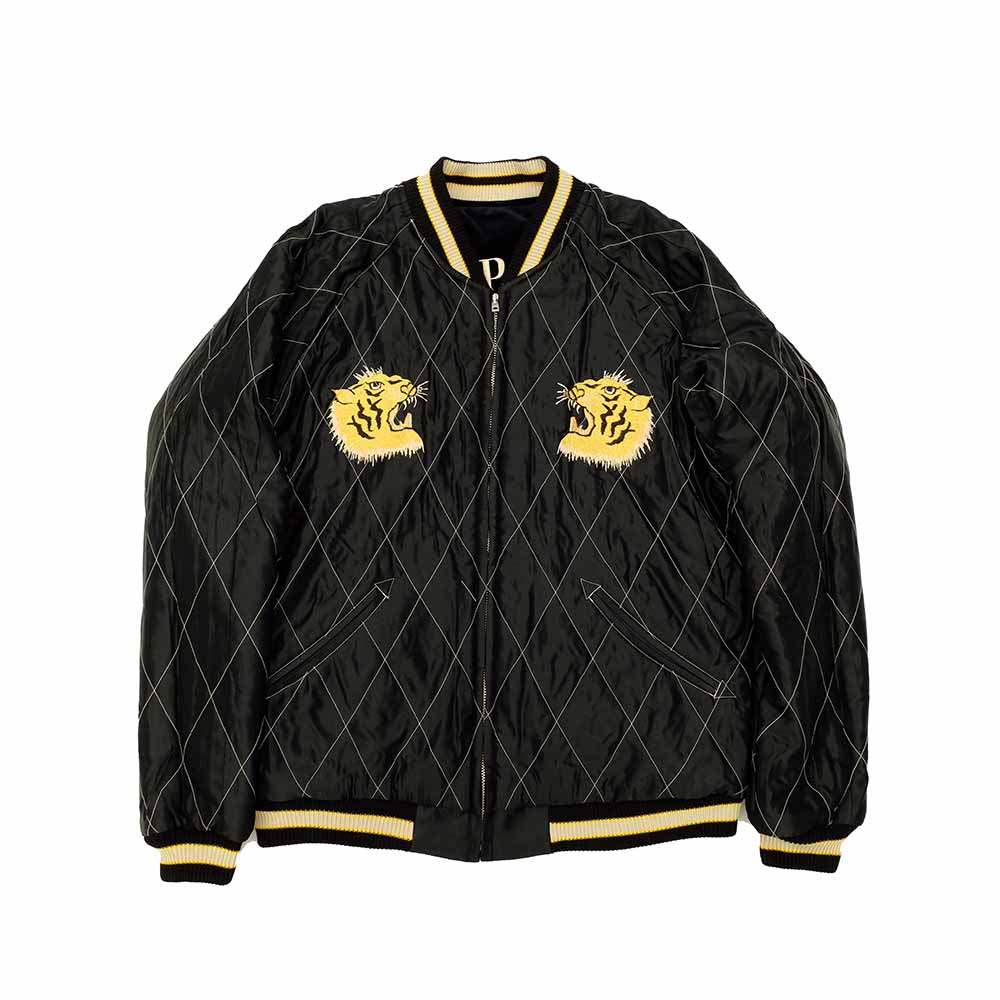 TAILOR TOYO - Velveteen Souvenir Jacket - ROARING TIGER x JAPAN MAP - TT15792-128