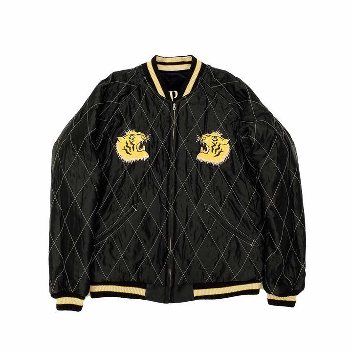 TAILOR TOYO - Velveteen Souvenir Jacket - ROARING TIGER x JAPAN MAP - TT15792-128