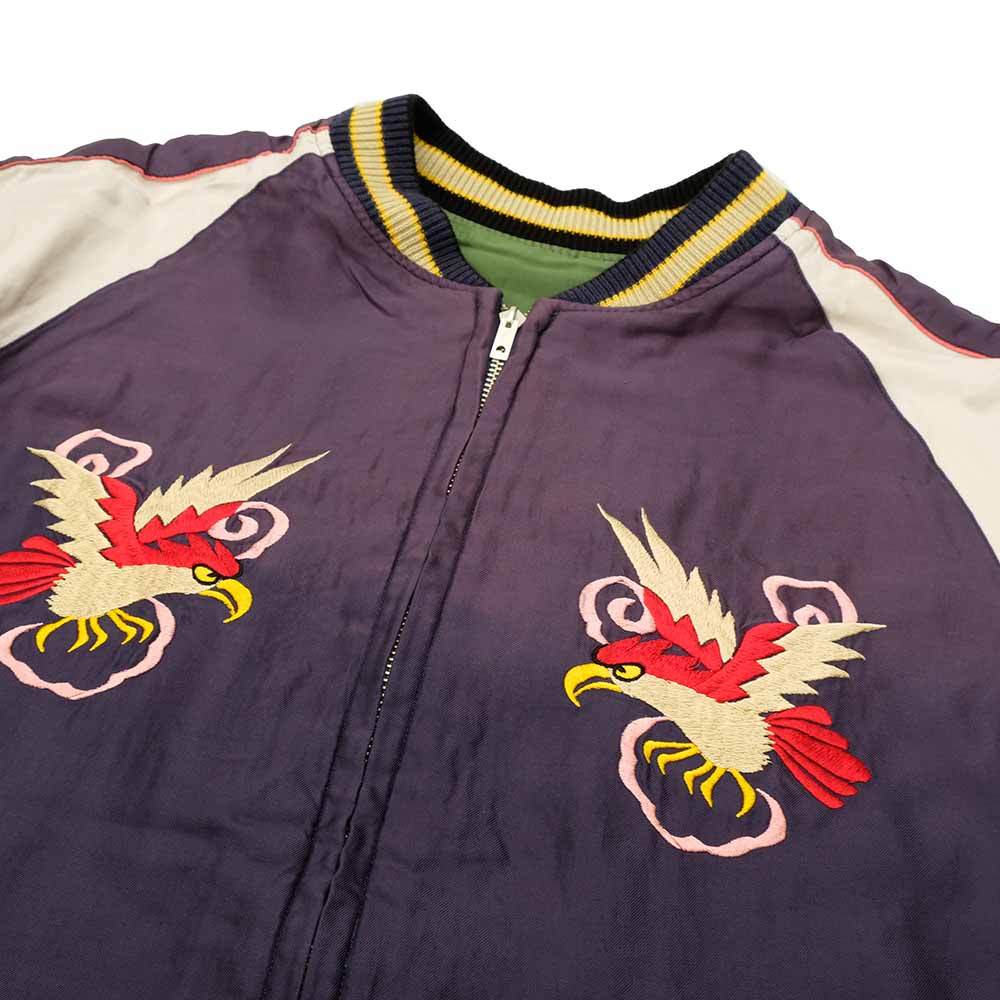 TAILOR TOYO - Acetate Souvenir Jacket - WHITE TIGER x LANDSCAPE - (AGING MODEL) - TT15545-145