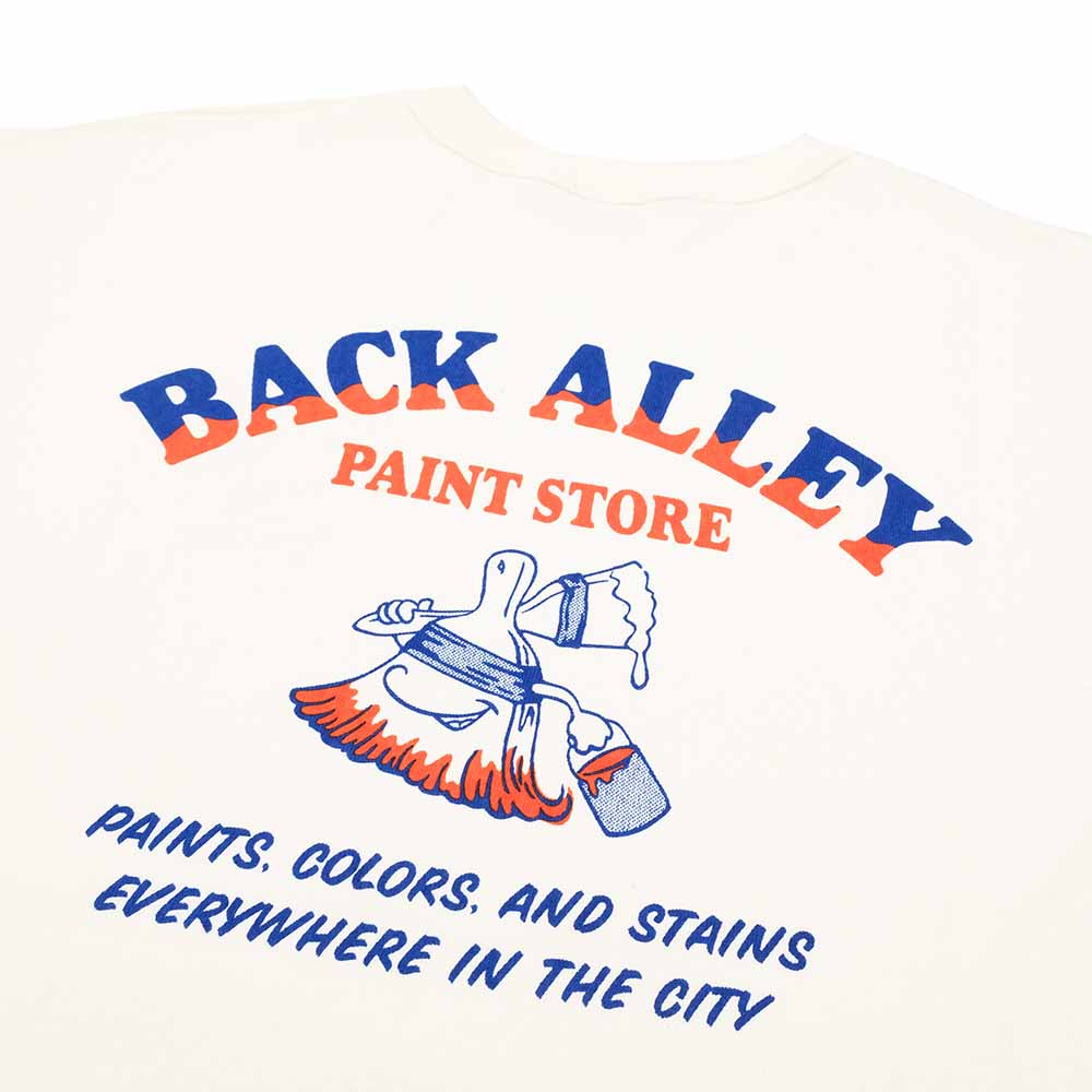 BARNS - 90s  9/10 SLEEVE BIG T-SHIRT - BACK ALLEY - BR-24404