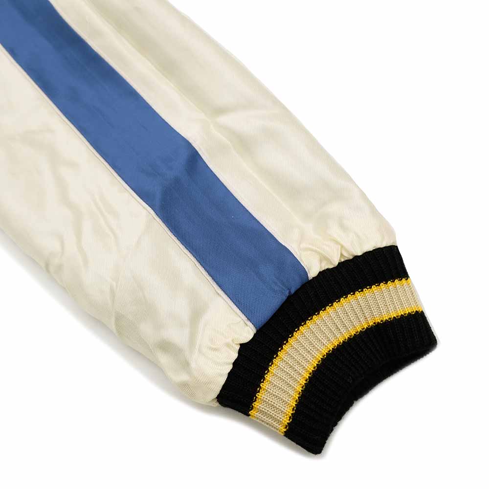 TAILOR TOYO - Acetate Souvenir Jacket - WHITE TIGER × GOLD DRAGON - TT15790-119