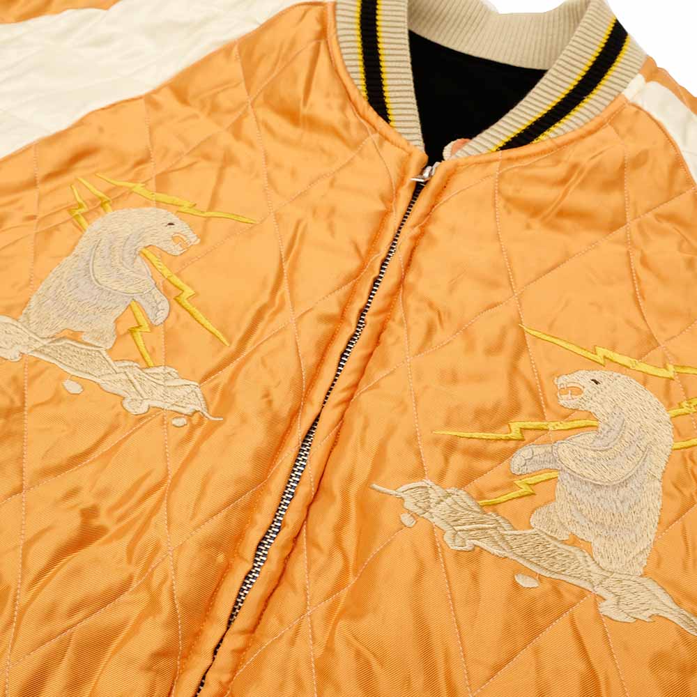 TAILOR TOYO - Velveteen Souvenir Jacket - POLAR BEAR x ALASKA MAP - TT15792-119