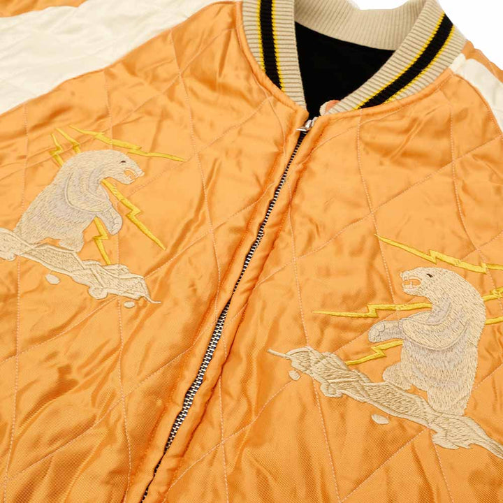 TAILOR TOYO - Velveteen Souvenir Jacket - POLAR BEAR x ALASKA MAP - TT15792-119