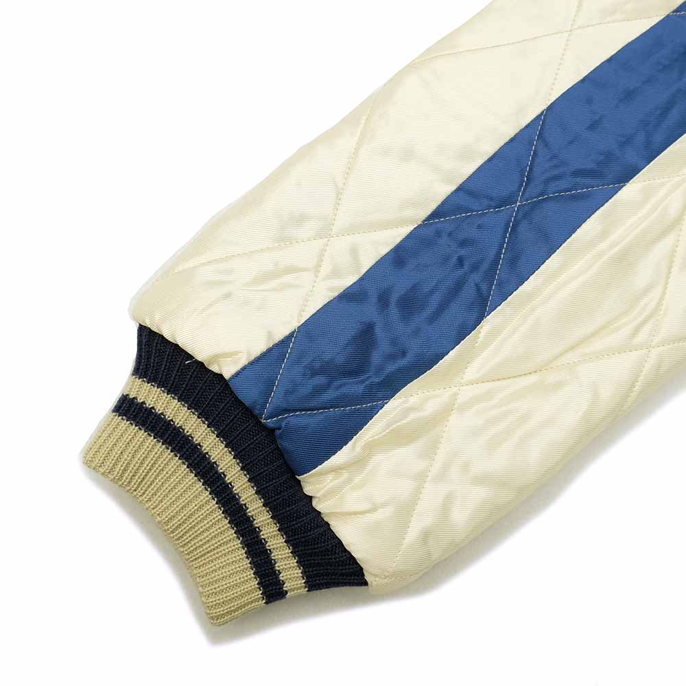 TAILOR TOYO - Velveteen Souvenir Jacket - WHITE TIGER X EAGLE - TT15392-119