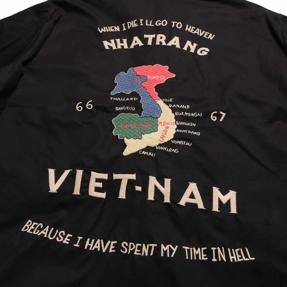TAILOR TOYO - Late 1960s Style Cotton Vietnam Jacket - VIETNAM MAP - TT15977