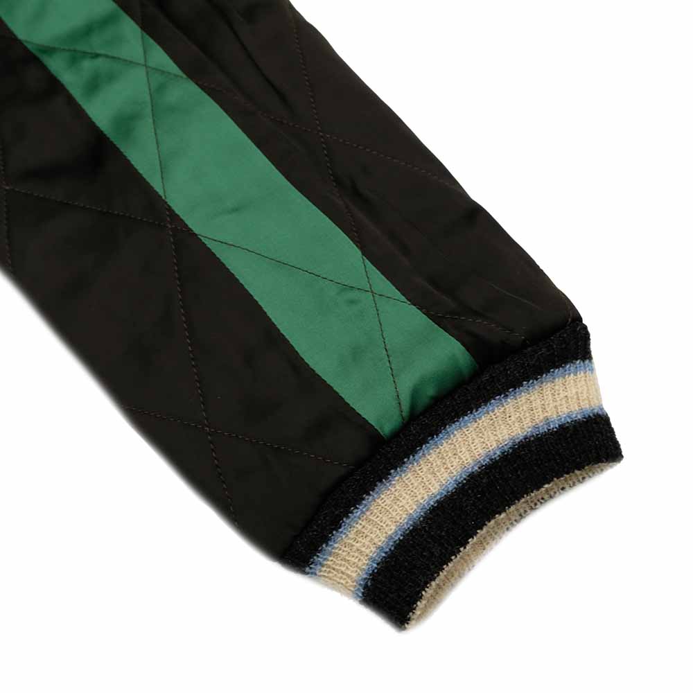 TAILOR TOYO - Mid 1950s Style - Velveteen × Acetate Quilted Souvenir Jacket - Stencil Paint - TOYO ENTERPRISE 60th Anniversary - Special Edition - TIGER HEAD × EAGLE - TT15809