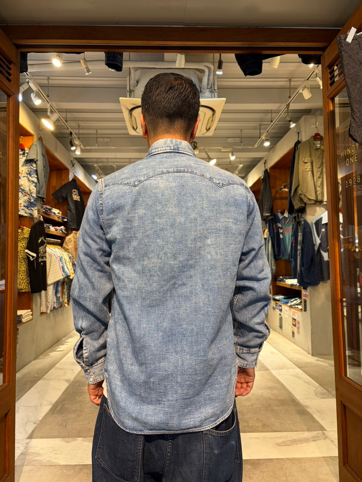 BLUE BLUE - Longhorn Wash Western Shirt - 1019106
