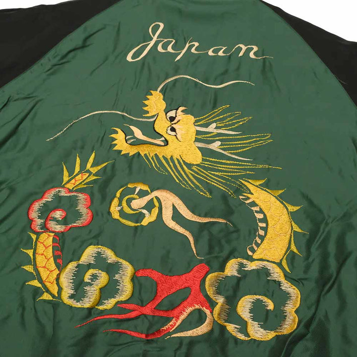 TAILOR TOYO - Velveteen - Two-tone - x Acetate Souvenir Jacket - TIGER HEAD x GOLD DRAGON - TT15795-119