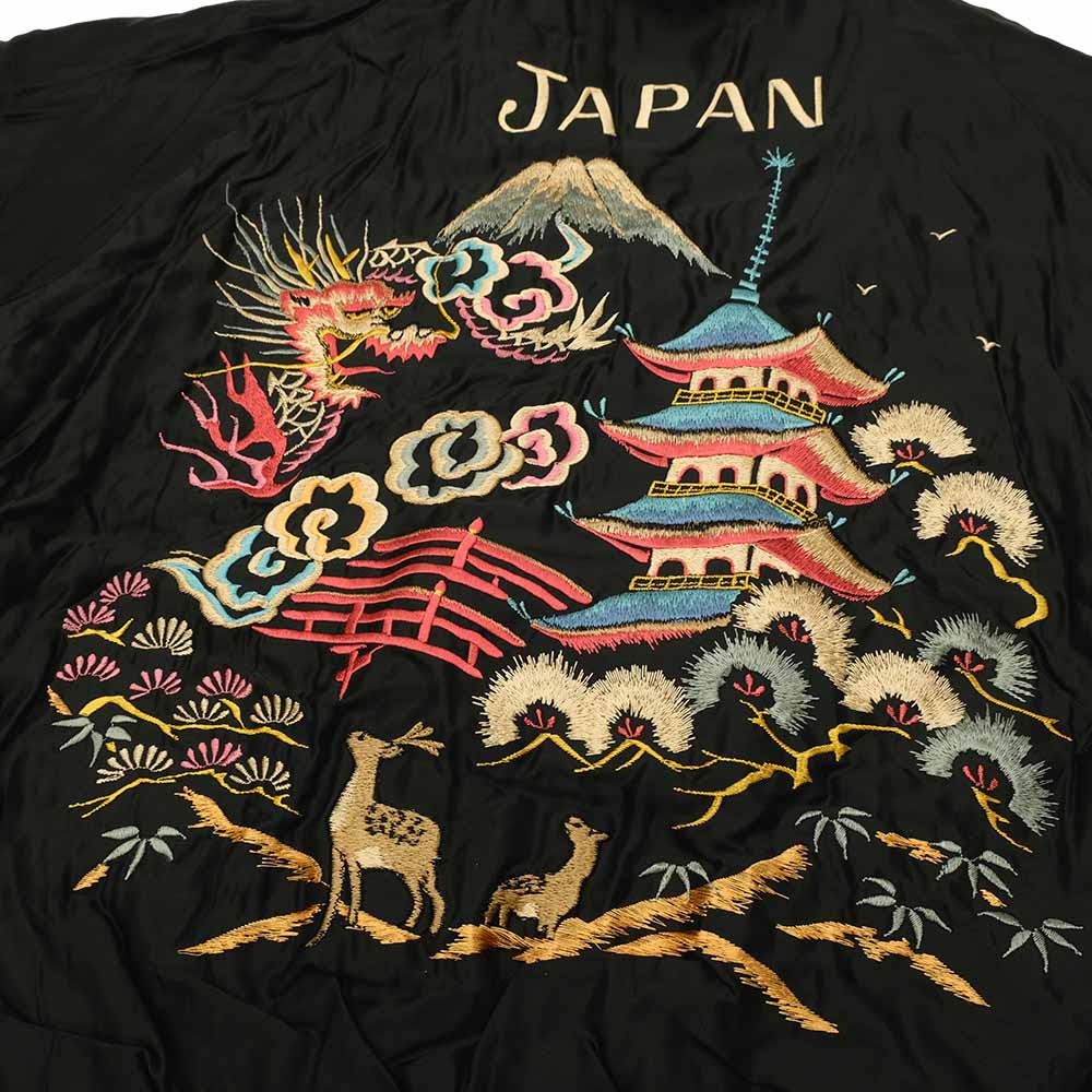 TAILOR TOYO - Acetate Quilted Souvenir Jacket - WHITE TIGER × LANDSCAPE - TT15791-159