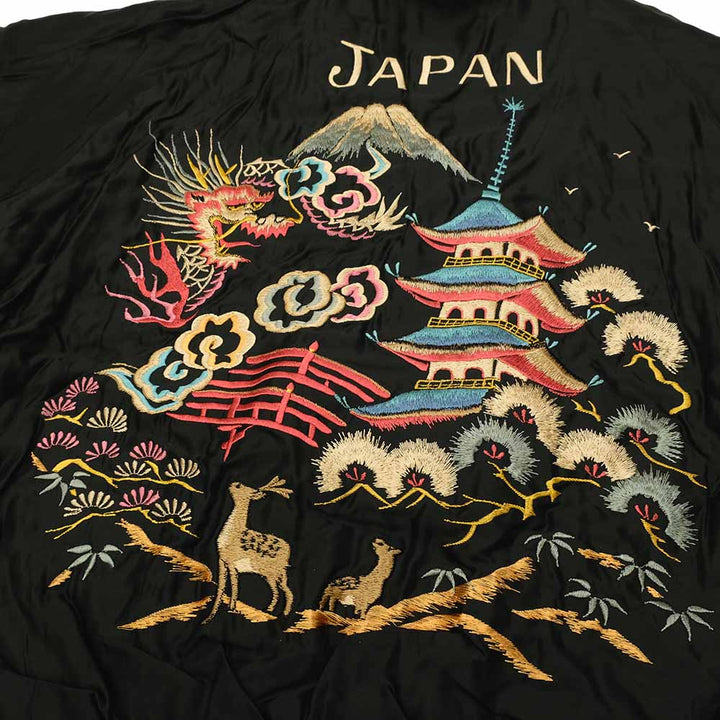 TAILOR TOYO - Acetate Quilted Souvenir Jacket - WHITE TIGER × LANDSCAPE - TT15791-159