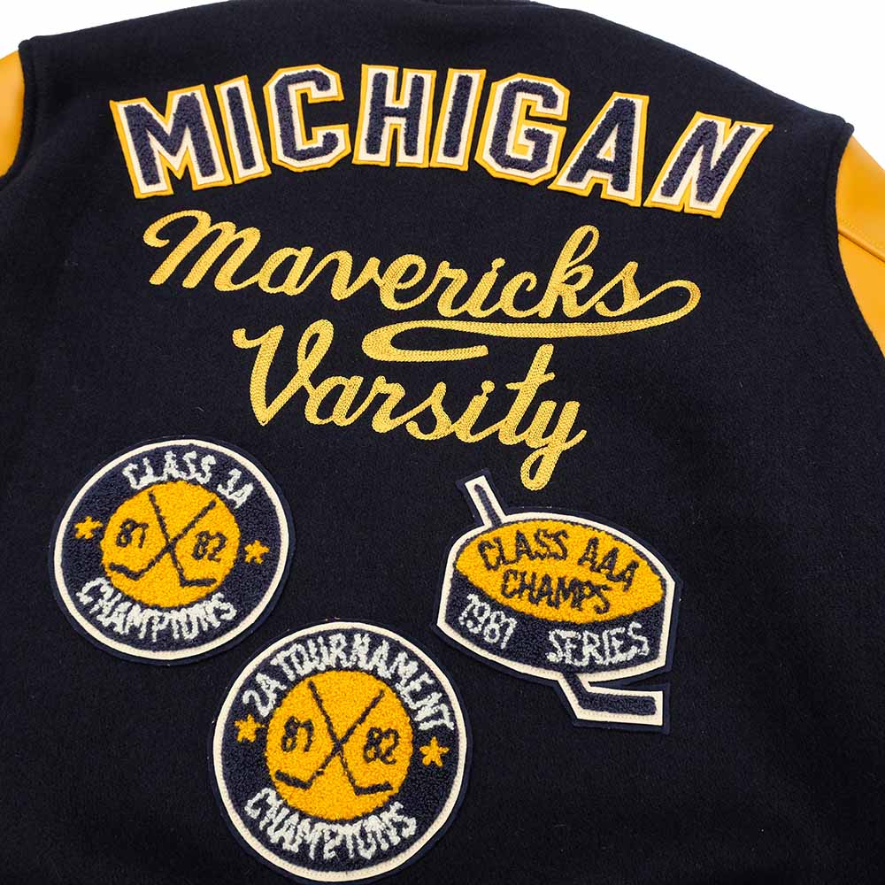 WHITESVILLE - 30oz. WOOL MELTON AWARD JACKET - MAVERICKS - WV15782