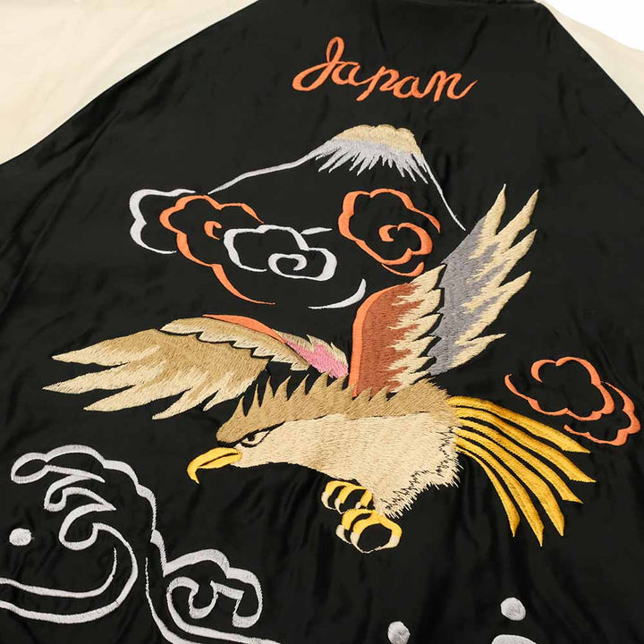 TAILOR TOYO - Velveteen - Two-tone - x Acetate Souvenir Jacket - WHITE DRAGON x EAGLE - TT15795-128