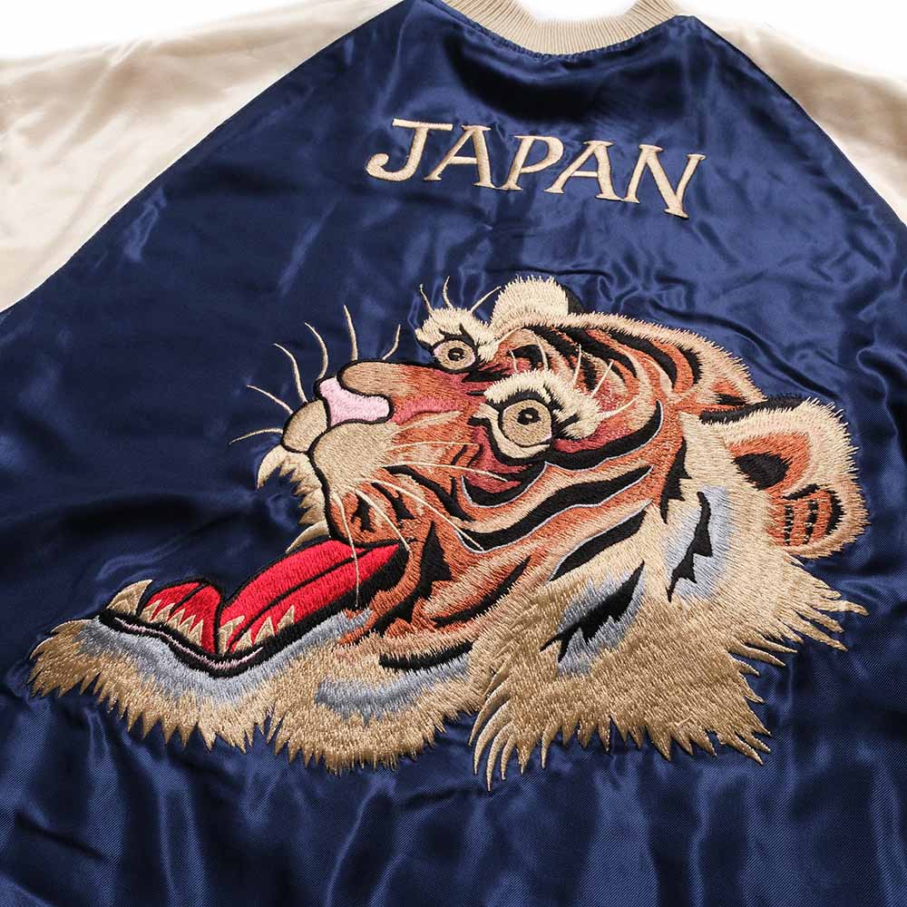 TAILOR TOYO - HINOYA EXCLUSIVE - ACETATE SOUVENIR JACKET - FIGHTING HAWK x TIGER HEAD - TT16013HY