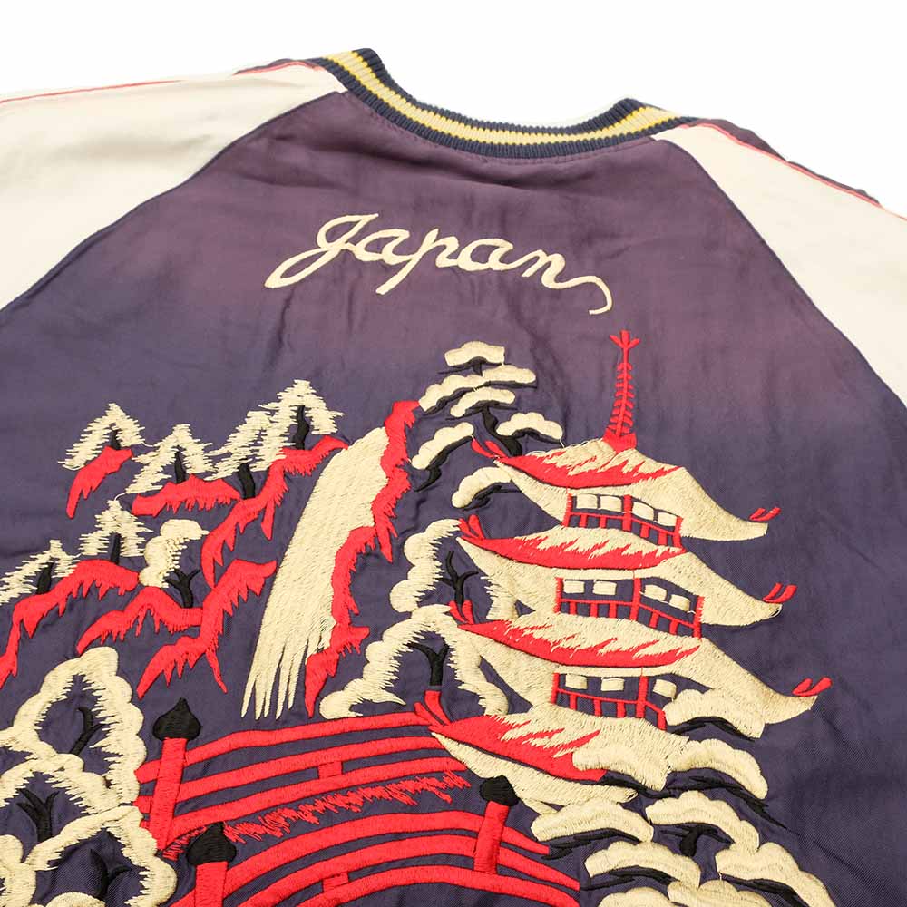 TAILOR TOYO - Acetate Souvenir Jacket - WHITE TIGER x LANDSCAPE - (AGING MODEL) - TT15545-145