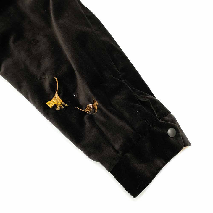 OLD JOE BRAND - STUNNING VELVET SOUVENIR JACKET - Niwatori(Rooster) to Hiyoko(Chick) - 252OJ-JK12