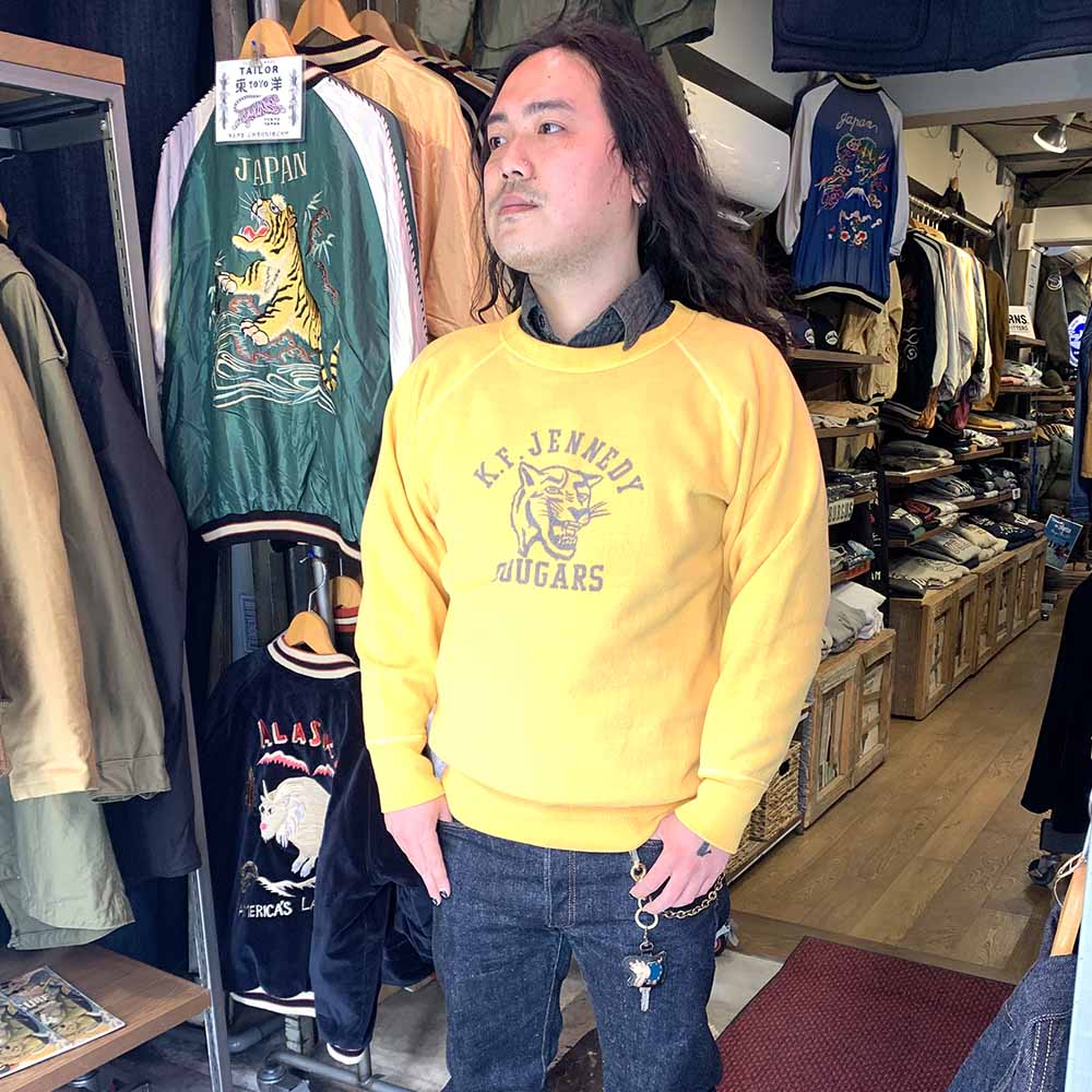 DUBBLE WORKS - RAGLAN CREW SWEAT - COUGARS - 83003COU-24