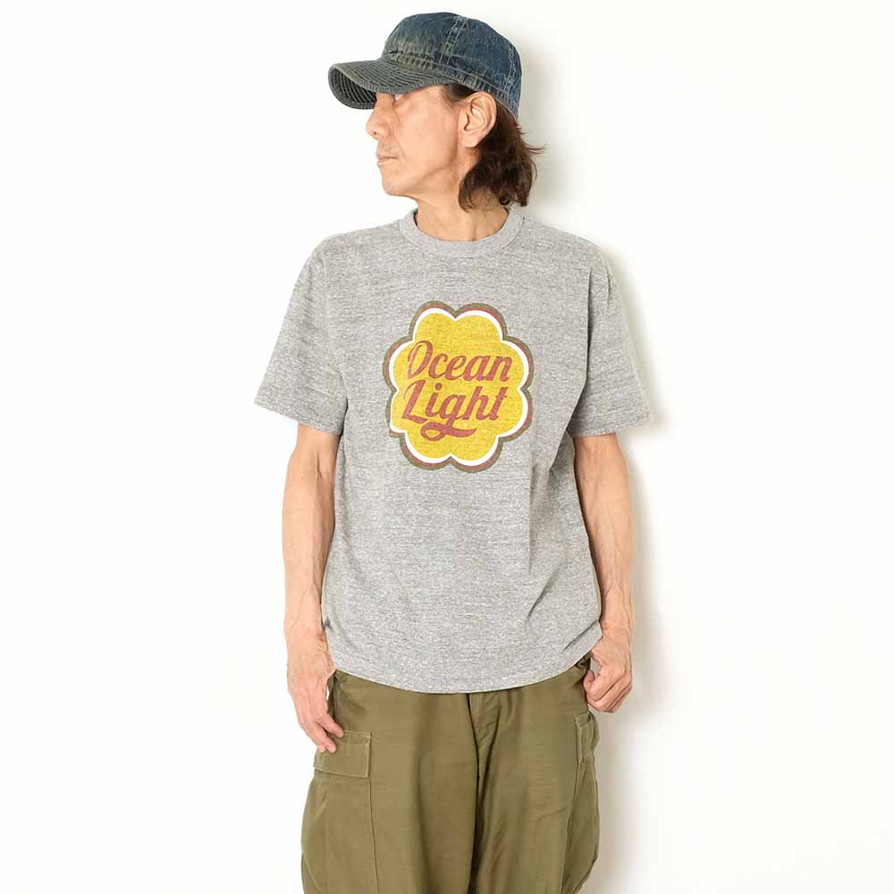 BARNS - TSURIAMI CREW NECK S/S T-SHIRT - OCEAN LIGHT - BR-26185