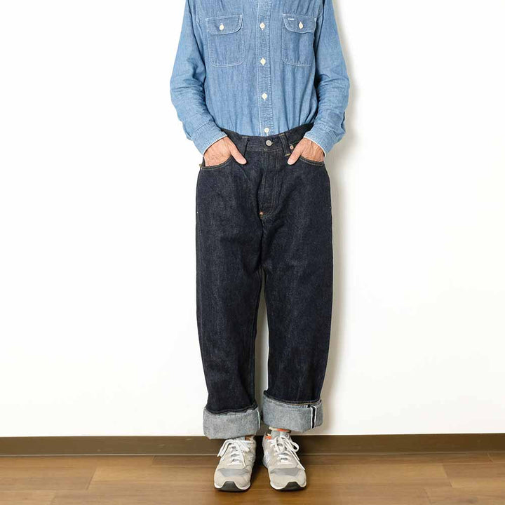 Sugar Cane - 13oz. DENIM WAIST OVERALLS 2025 MODEL - WIDE LEG - SC42025