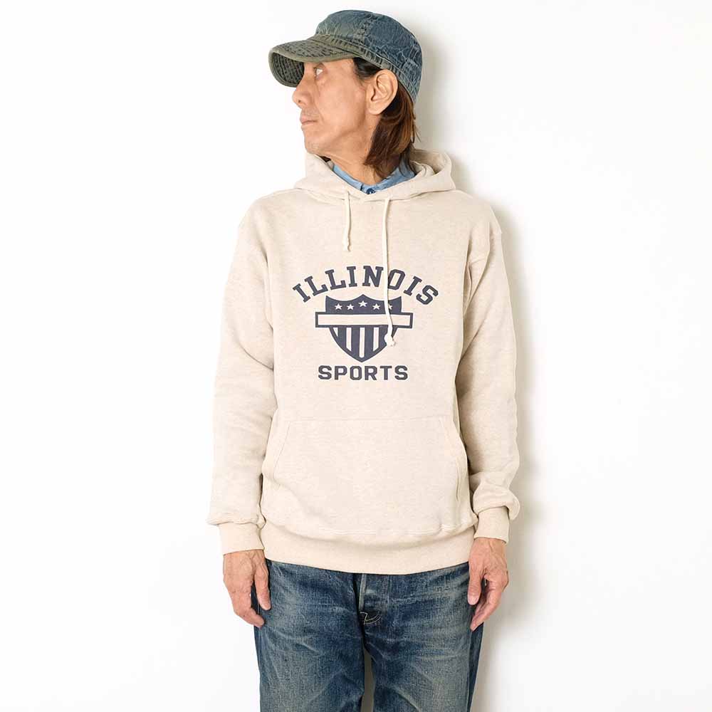 WAREHOUSE - Lot. 450 SET-IN HOODIE - ILLINOIS - 450ILL-25