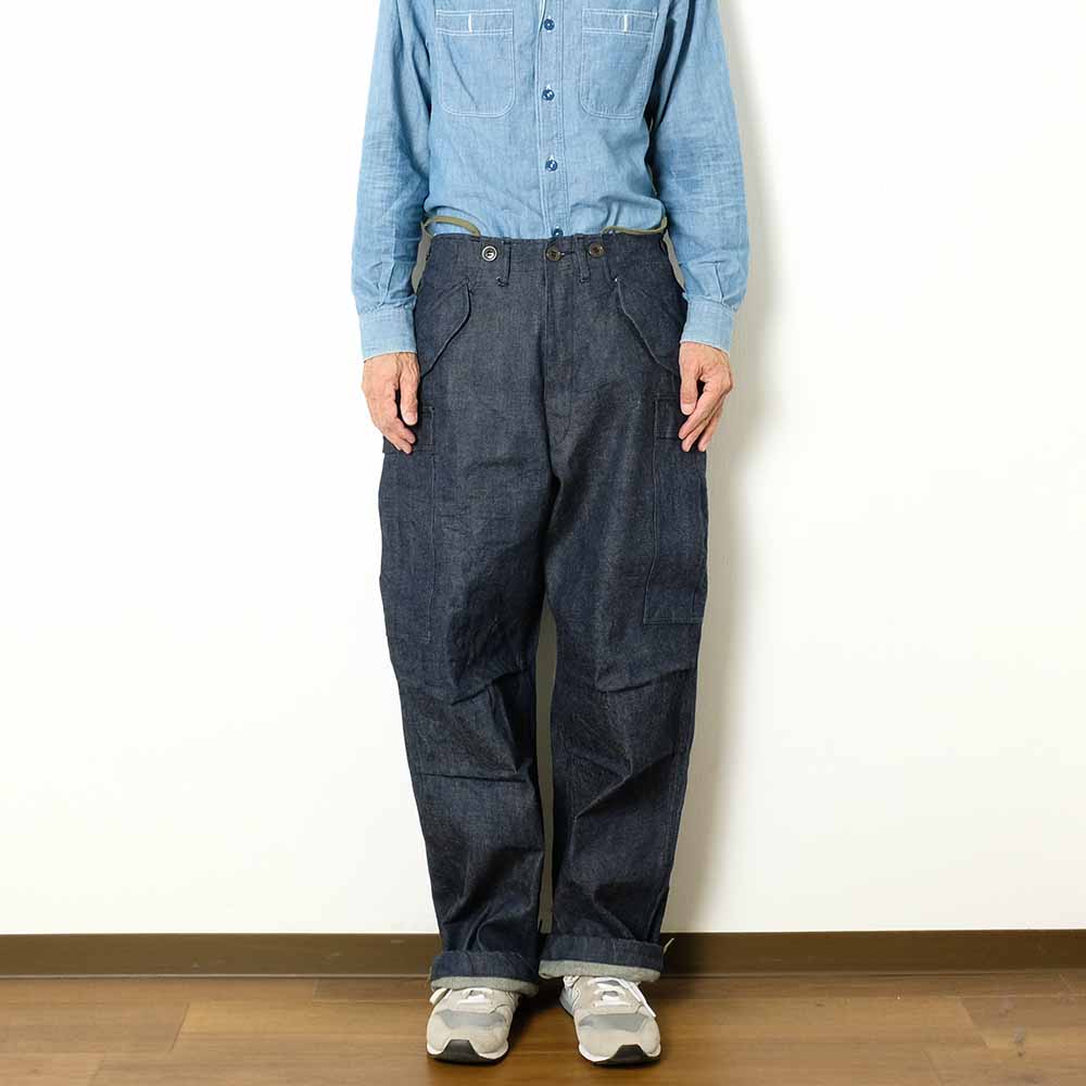 BUZZ RICKSON'S - TROUSERS Type M-51 - DENIM CIVILIAN MODEL - BR42586