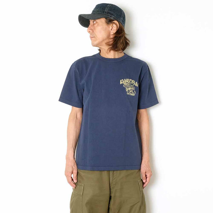STUDIO D’ARTISAN - TSURI-AMI PRINT TEE - Kirin Buta - 8179A