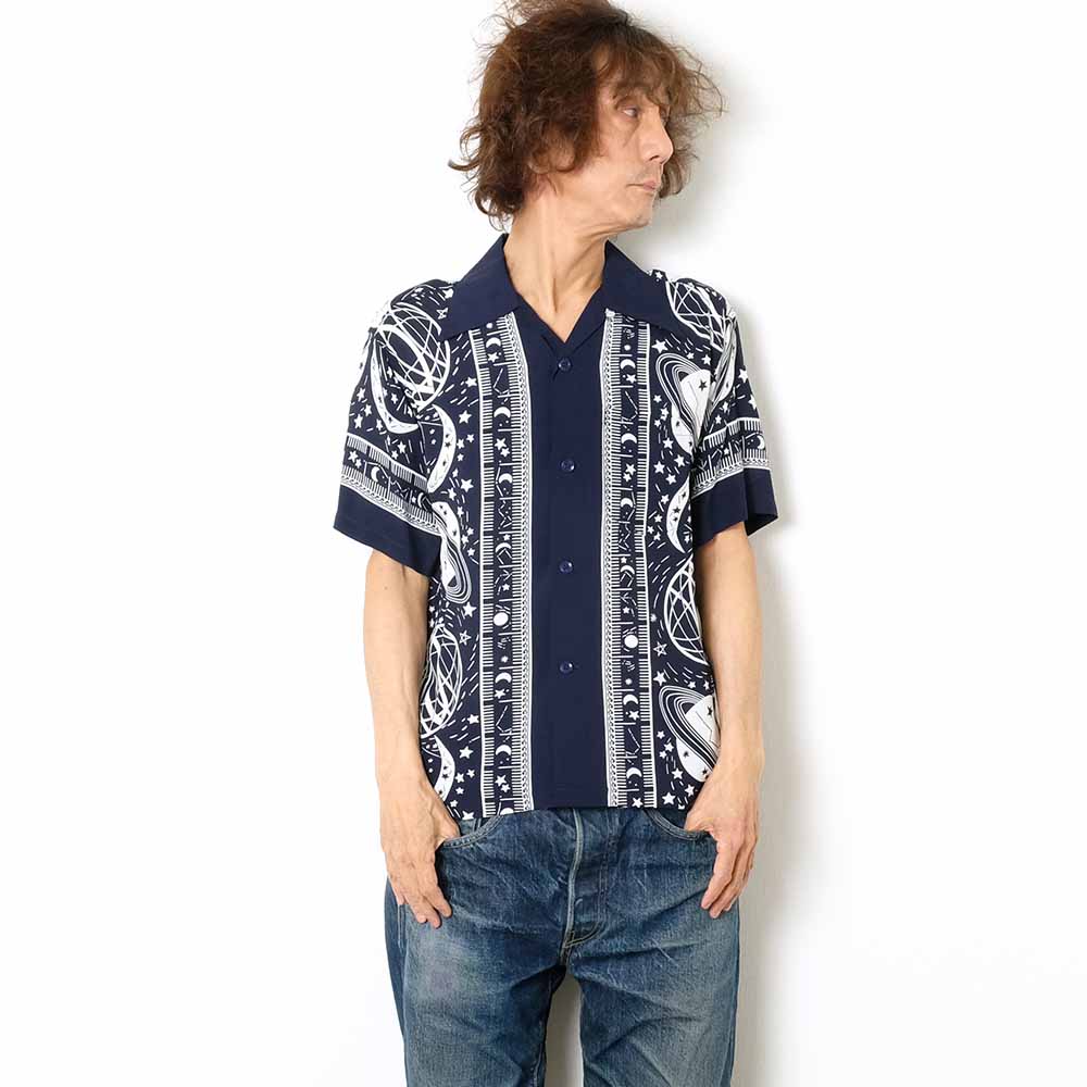 SUN SURF - HINOYA EXCLUSIVE - S/S RAYON HAWAIIAN SHIRT - COSMO GRAPHIC - SS39052HY