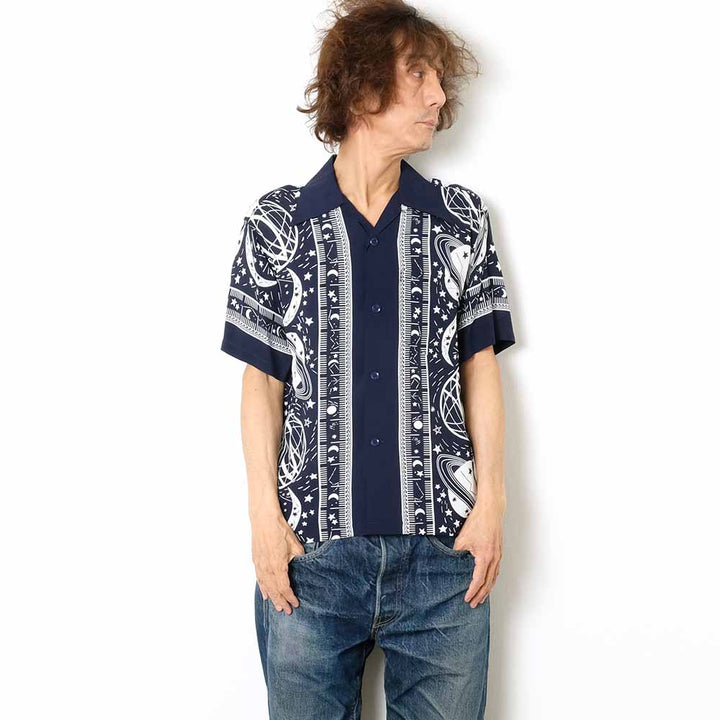 SUN SURF - HINOYA EXCLUSIVE - S/S RAYON HAWAIIAN SHIRT - COSMO GRAPHIC - SS39052HY