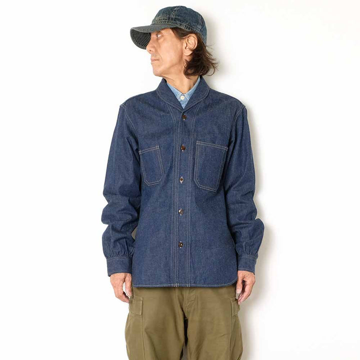 Orgueil - Shawl Collar Denim Work Shirt - OR-5127