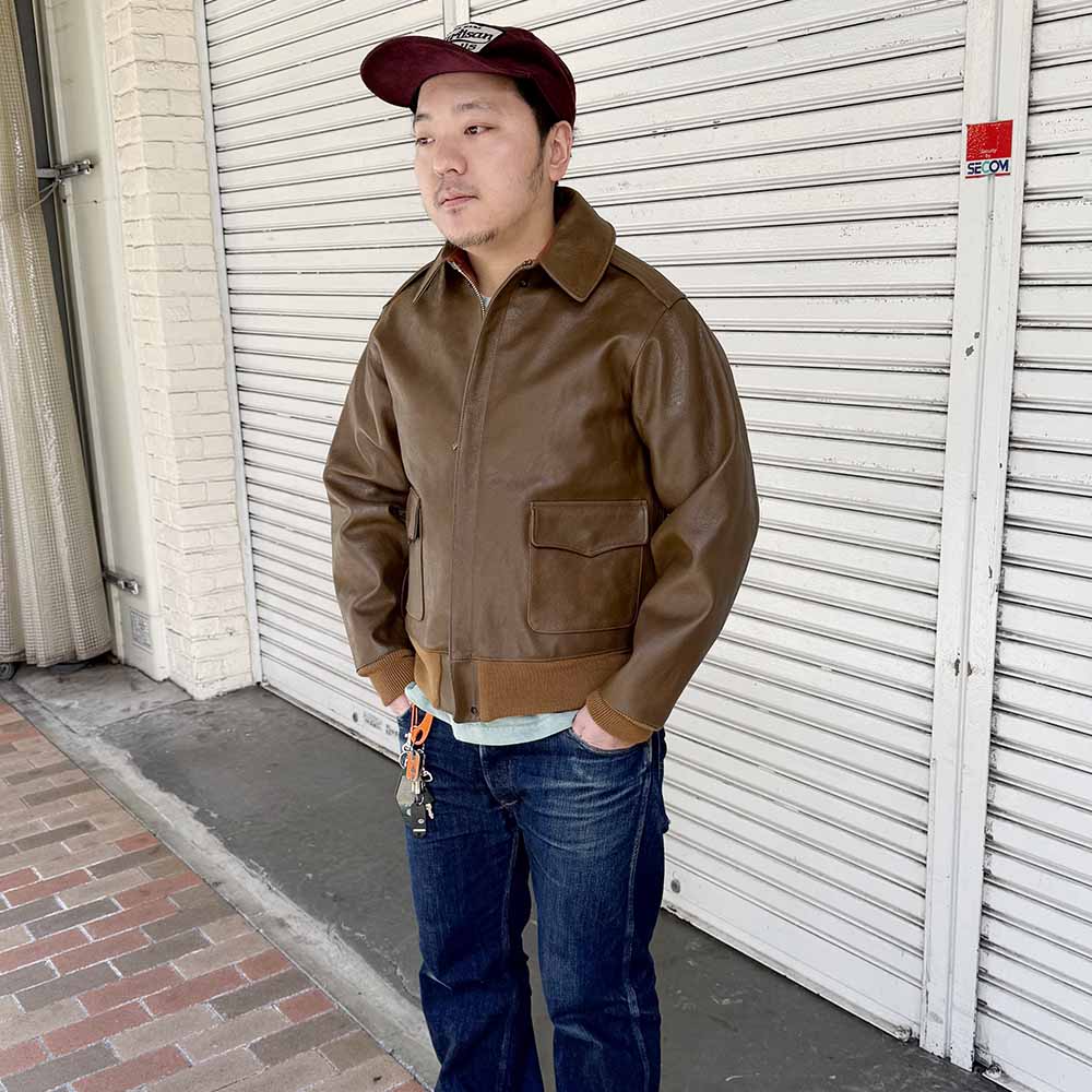 WAREHOUSE - Lot 2232 WERBER LEATHER COAT CO. TYPE A-2 JACKET ORDER NO.33-1729 - 2232-25