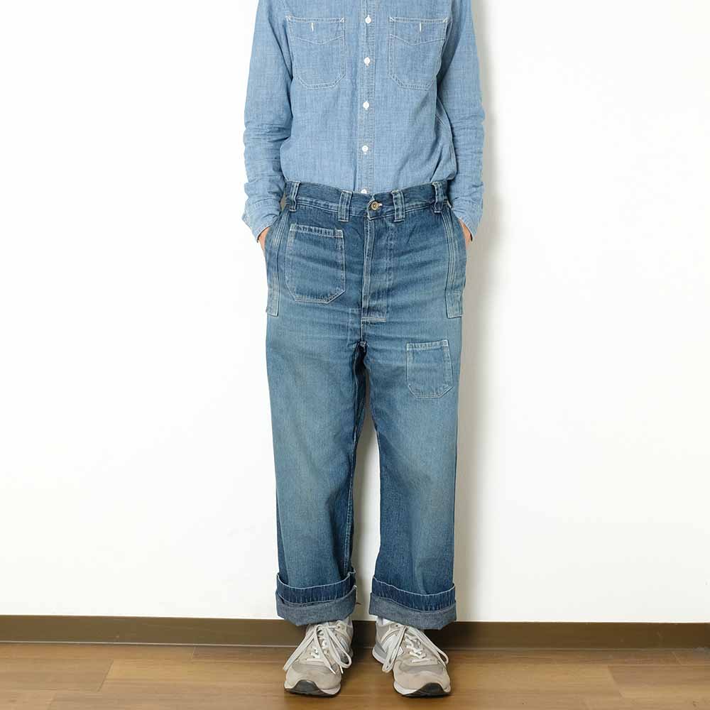 John Gluckow -Lot. JG-01 - 1910s Netmaker's Trousers - USED WASH - JG-01-UW