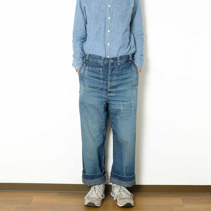 John Gluckow -Lot. JG-01 - 1910s Netmaker's Trousers - USED WASH - JG-01-UW