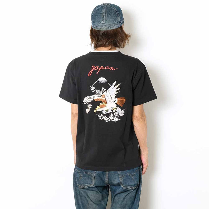 TAILOR TOYO - S/S SUKA T-SHIRT - EMBROIDERED - EAGLE - TT79587