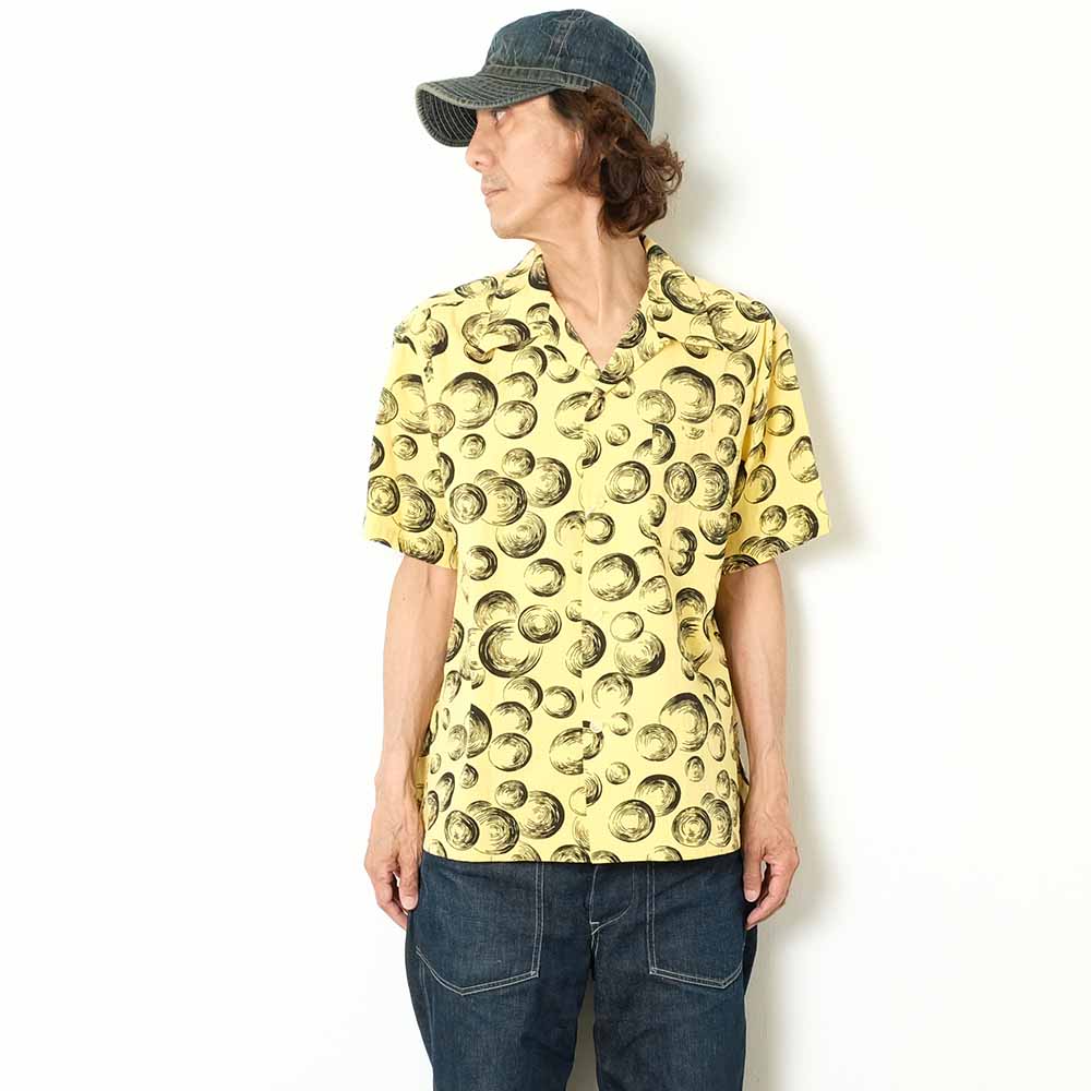 STAR OF HOLLYWOOD - DOBBY COTTON OPEN SHIRT - BUBBLE - SH39321